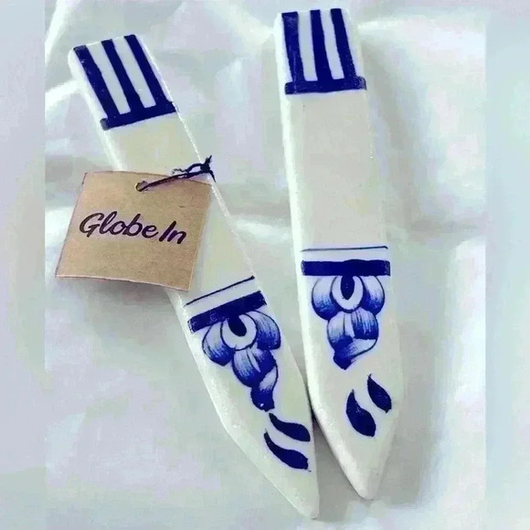 Handmade and Hand-Painted Ceramic Herb or Plant Markers Set/2 - Picture 2 of 4